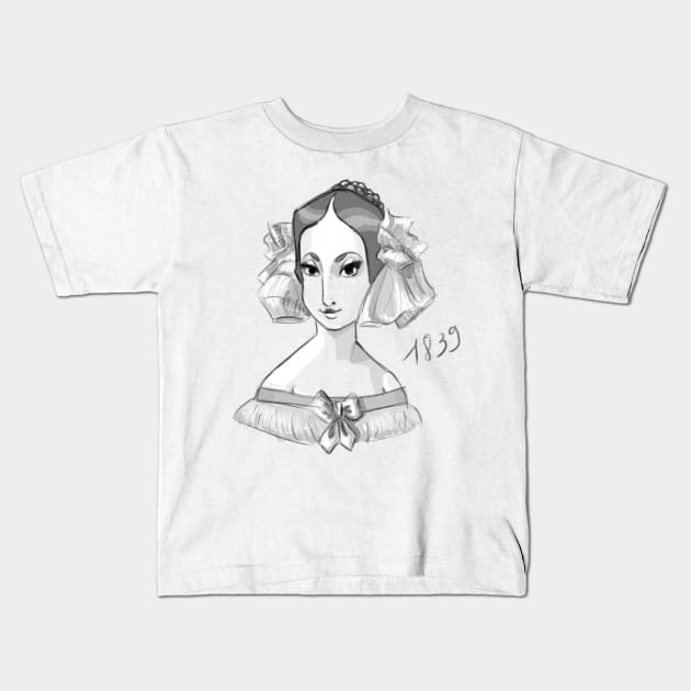 1839 Kids T-Shirt by Eterea